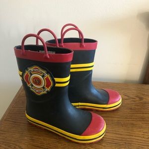 Used fireman rain boots